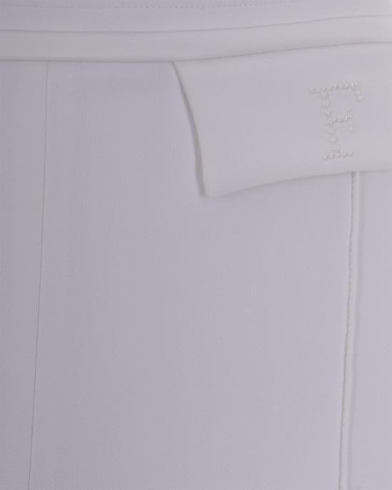 26SS 엘리자베타프랜치 스트레이트 팬츠 2883844 White - ELISABETTA FRANCHI