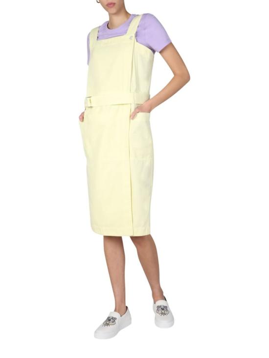  겐조 미디 원피스 데님 미디 드레스 옐로우 - KENZO