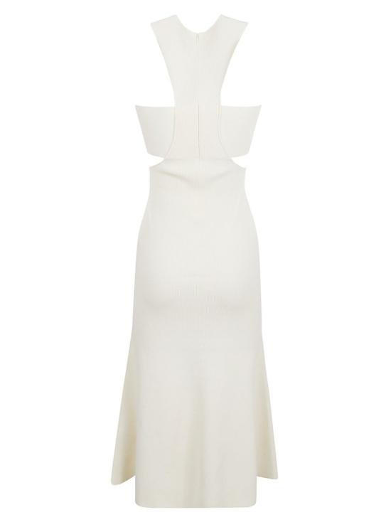  알렉산더 맥퀸 롱 원피스 734602Q1A479004 White - ALEXANDER MCQUEEN