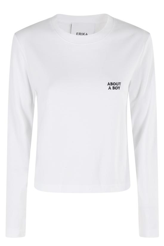 25FW 에리카 카발리니 긴팔 티셔츠 P5WW26 097 White
