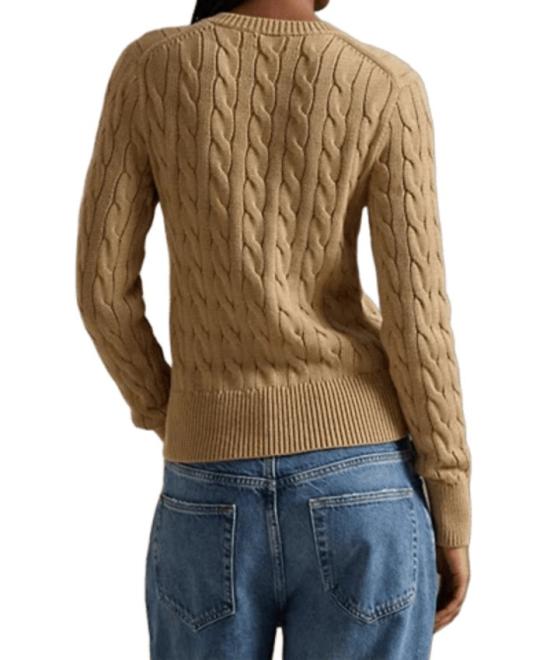 26SS 폴로 랄프로렌 폴로 자수 케이블 니트 가디건 211971868 Brown - POLO RALPH LAUREN