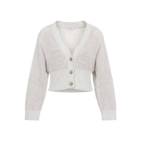26SS 브루넬로 쿠치넬리 가디건 MDV762106 White