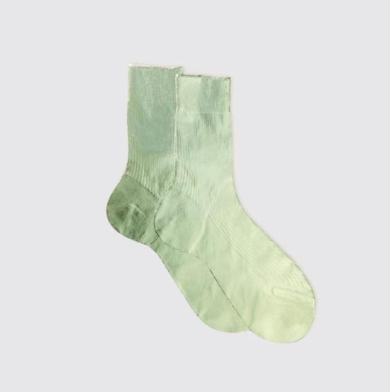  마리아 라 로사 양말 Maria La Rosa 원립 메탈릭  Verdino