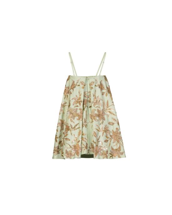  LA FUORI 숏 원피스 라푸오리 터치드 바이 골드 자수 미니 드레스 민트 그린 - OTHER BRANDS