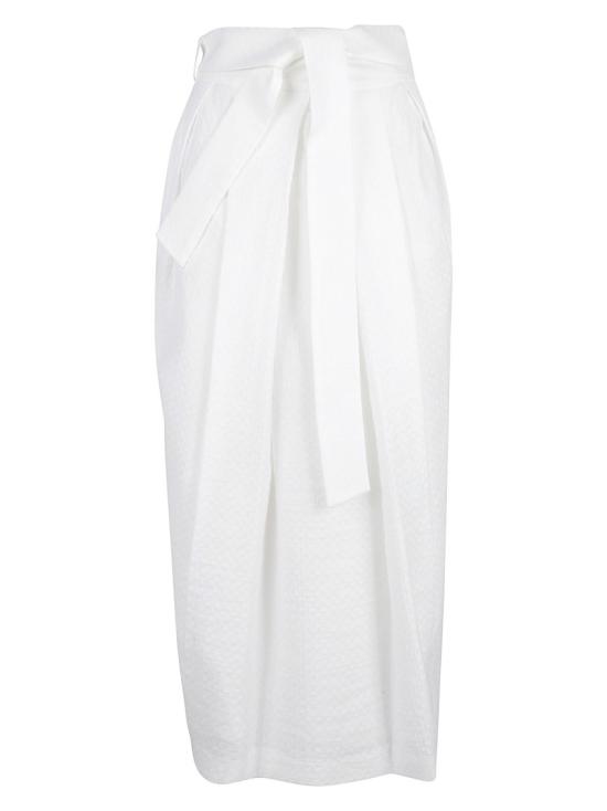  파비아나 필리피 롱 스커트 GND272W412D41021 White
