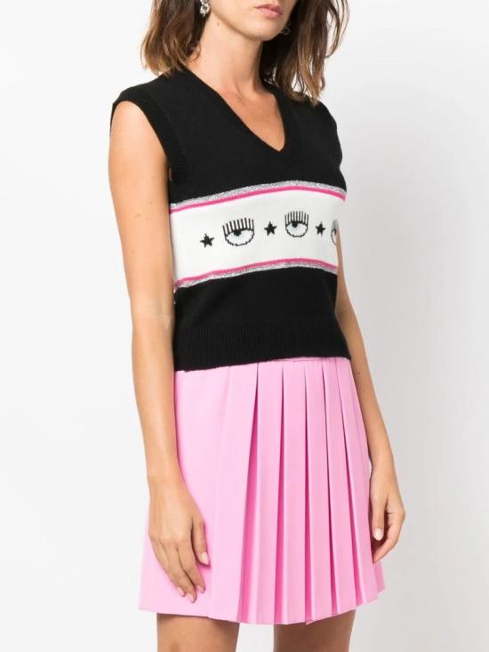  키아라 페라그니 스웨터 73CBFM19CMA10899 Black - CHIARA FERRAGNI