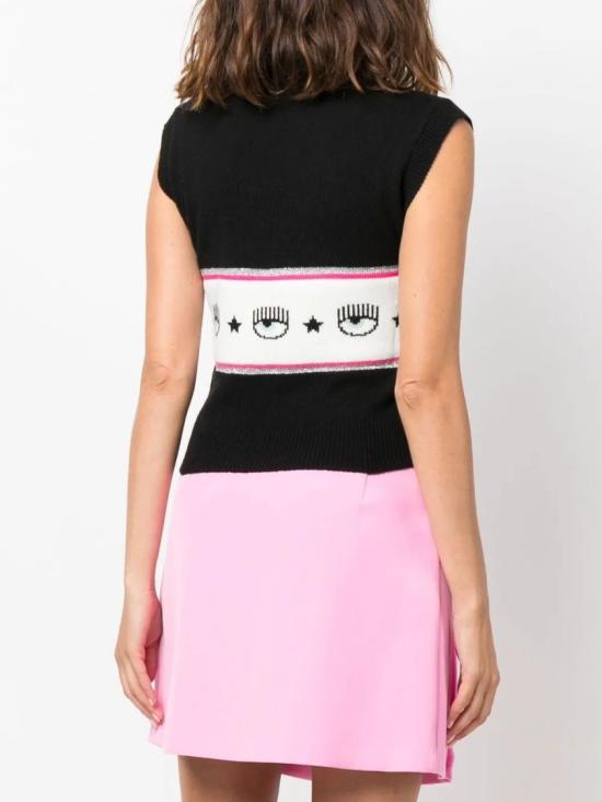  키아라 페라그니 스웨터 73CBFM19CMA10899 Black - CHIARA FERRAGNI