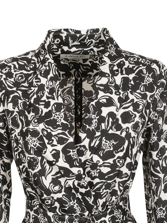  랑방 미디 원피스 DR00135615P2310 Grey - LANVIN