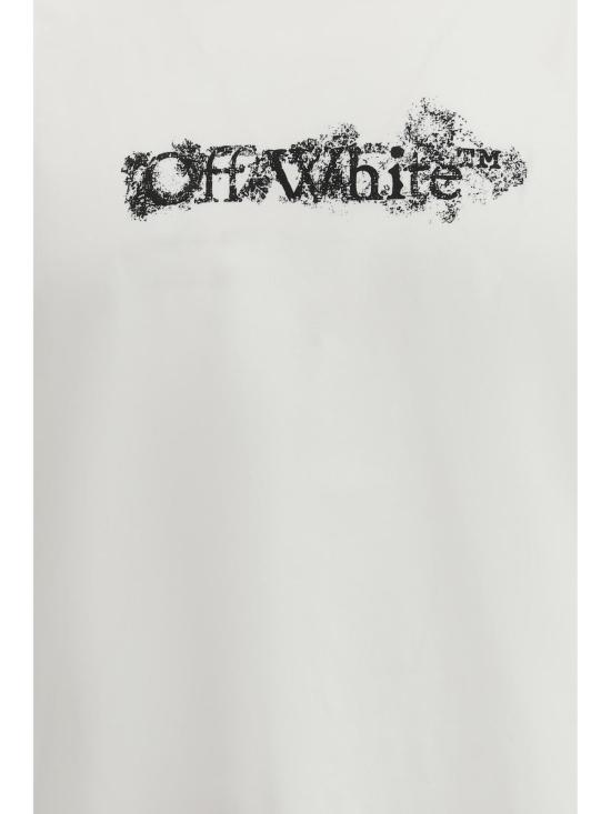  오프화이트 탑 헤럴딕 트레숄드 애로우즈 슬림 티셔츠 - OFF WHITE