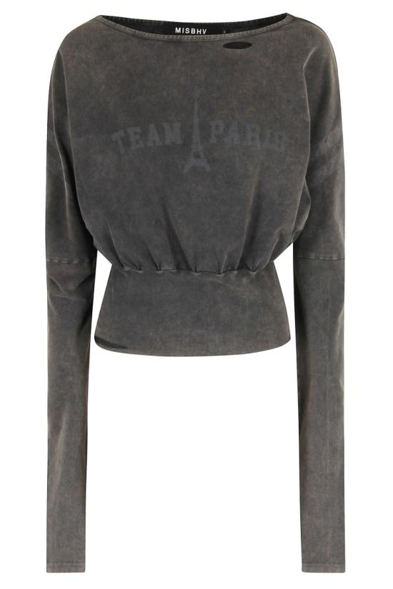 25FW 미스비헤이브 긴팔 티셔츠 251W106 097 Grey