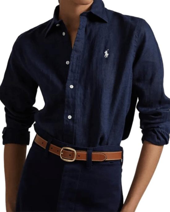 26SS 폴로 랄프로렌 포니 자수 리넨 셔츠 (211970730009) 211970730 Black - POLO RALPH LAUREN