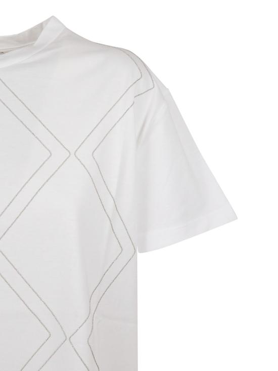  파비아나 필리피 반팔 티셔츠 JED222W130H02621 White - FABIANA FILIPPI