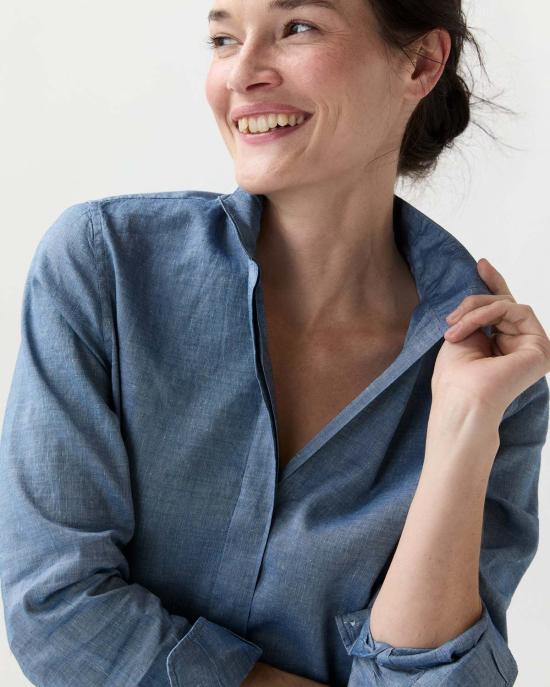  앤 매쉬번 데님 셔츠 멜 셔츠