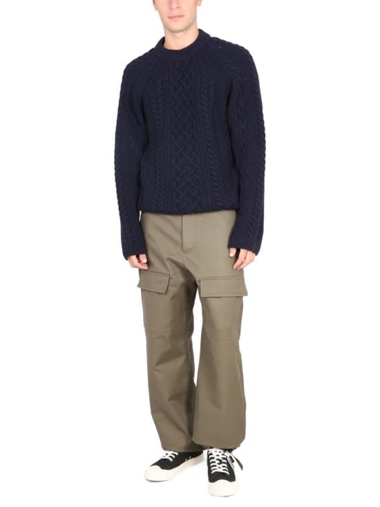  겐조 치노 팬츠 카고 팬츠 브라운 - KENZO