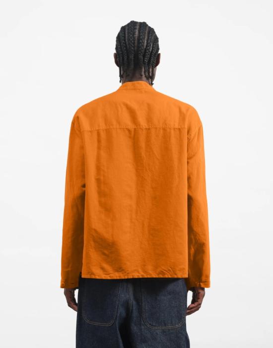 26FW 유 머스트 크리에이트 긴팔 셔츠 P2AAG Orange - YOU MUST CREATE
