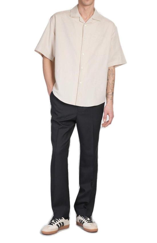  아미 반팔 셔츠 알렉상드르 마티우시 파리 반팔 박시  진저 - AMI