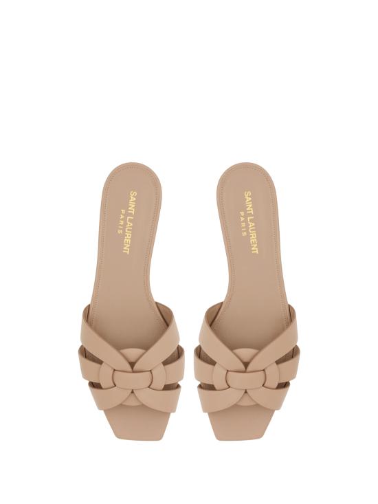 26SS 생로랑 스무스 레더 트리뷰트 뮬 572761 AAAAH2721 Beige - SAINT LAURENT