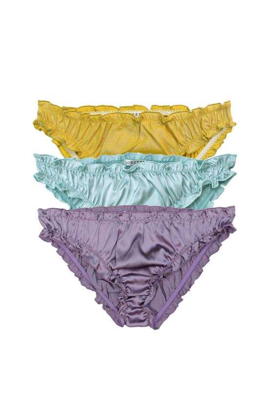  로레트 란제리 팬티 졸리 아를퀸 팩 3개 세트