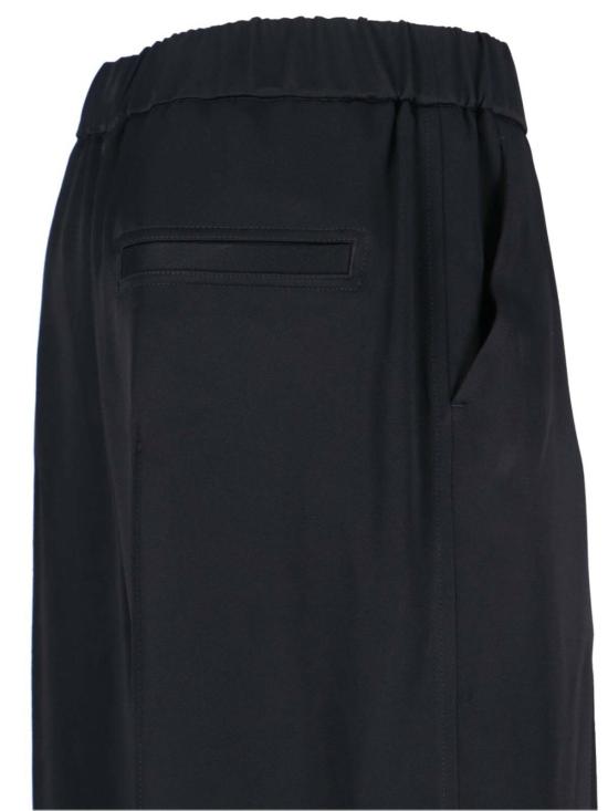  질샌더 스트레이트 팬츠 질 샌더 테일러드 와이드 레그 팬츠 블랙 - JIL SANDER