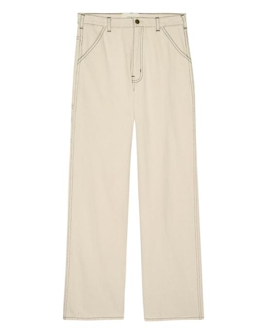  더 그레이트 데님 팬츠 . 밀 진 내추럴 네이비 스티칭 팬츠 - THE GREAT