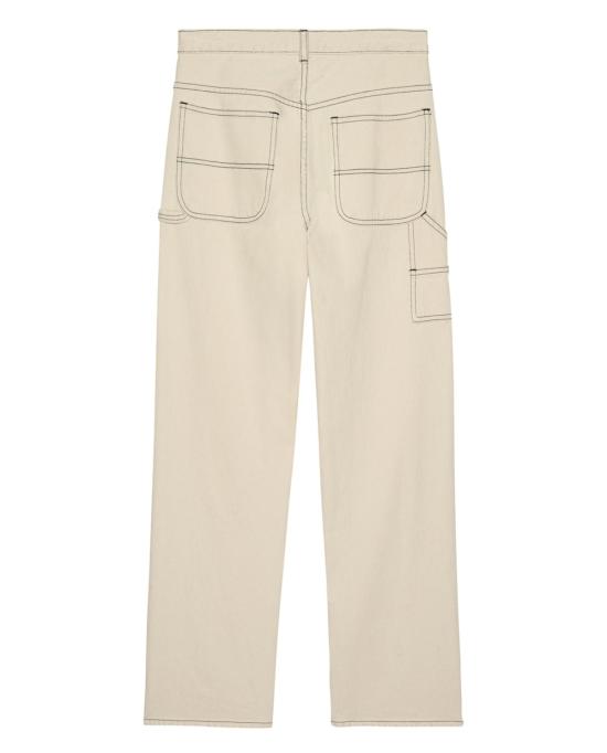  더 그레이트 데님 팬츠 . 밀 진 내추럴 네이비 스티칭 팬츠 - THE GREAT