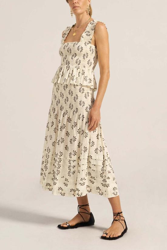  ILIO NEMA 롱 스커트 일리오 네마 세레스  쉘 스트라이프 - ILIO NEMA