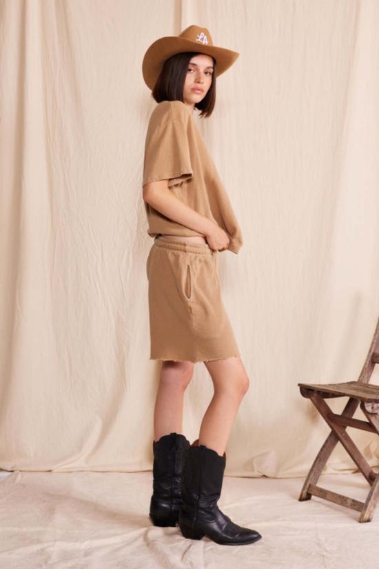  피플 오브 레이저 반팔 티셔츠 여가를 즐기는 사람들을 위한 하모니 반팔 크루넥 티셔츠 - PEOPLE OF LAISURE