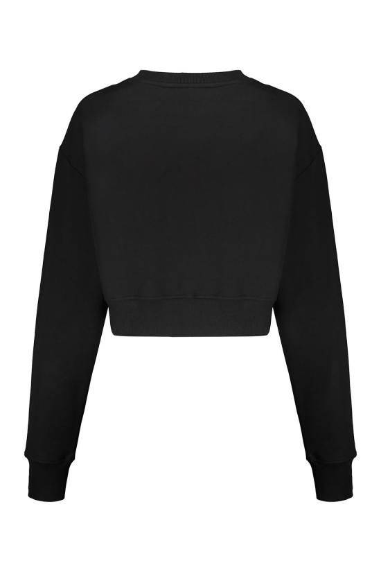  발망 스웨터 크롭 로고 스웨트셔츠 - BALMAIN