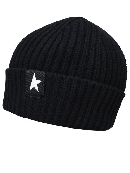  골든구스 모자 골든 구스 데미안 스타 비니 블랙 - GOLDEN GOOSE