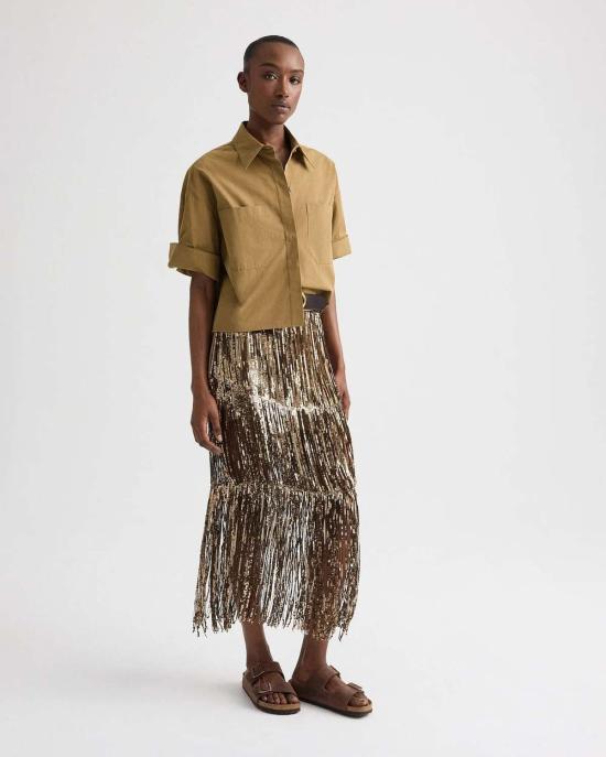  티더블유피 셔츠 Twp 나의 최신 실수 면 셔츠 에르민 - TWP