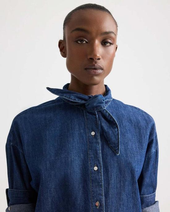  티더블유피 데님 셔츠 Twp 타이 원 슈퍼파인 코튼 셔츠 - TWP