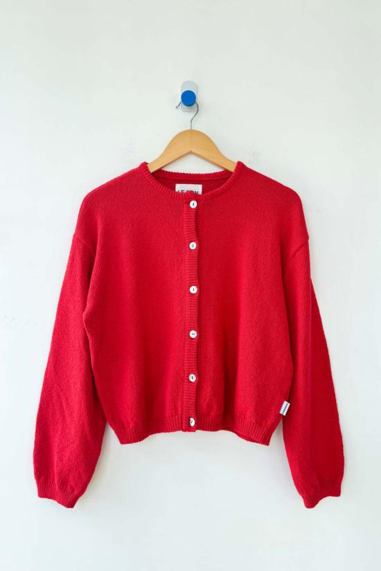  르 본 숍 가디건 르 본샵 코튼 레일라 카디건 칠리
