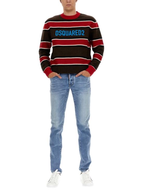  디스퀘어드2 스웨터 Dsquared2 로고 저지 멀티컬러 - DSQUARED2