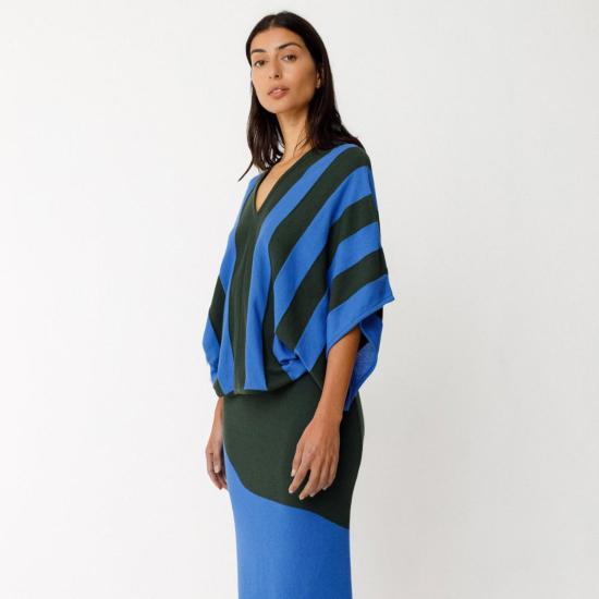  에스케이에프케이 스웨터 Skfk 헤라  블루 - SKFK