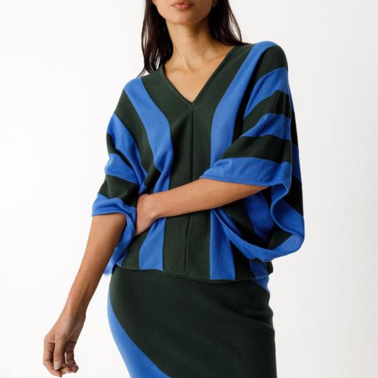  에스케이에프케이 스웨터 Skfk 헤라  블루