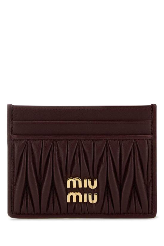 26SS 미우미우 명함지갑 5MC076AFPPF0007 WINE DOM