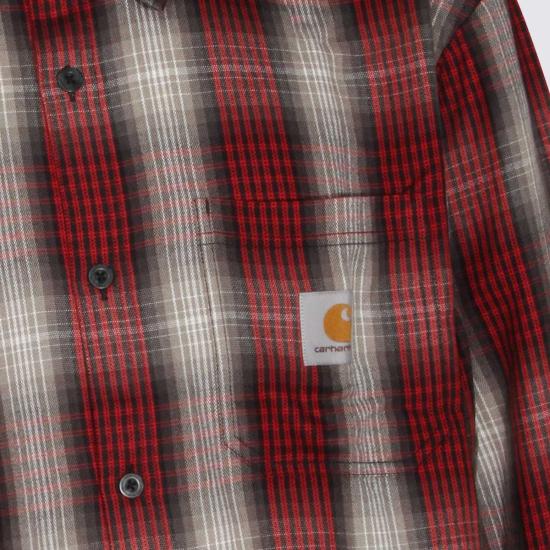  칼하트 긴팔 셔츠 카하트 레드 셔츠 칠리 페퍼 - CARHARTT