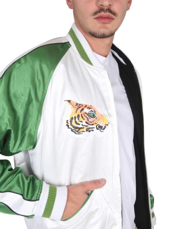  겐조 봄버 자켓 더블페이스 봄버 재킷 블랙 - KENZO