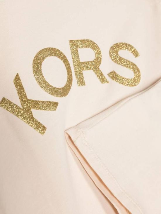  [키즈] 마이클 코어스 트레이닝 상의 아동용  로고 티셔츠 베이지색 - MICHAEL KORS