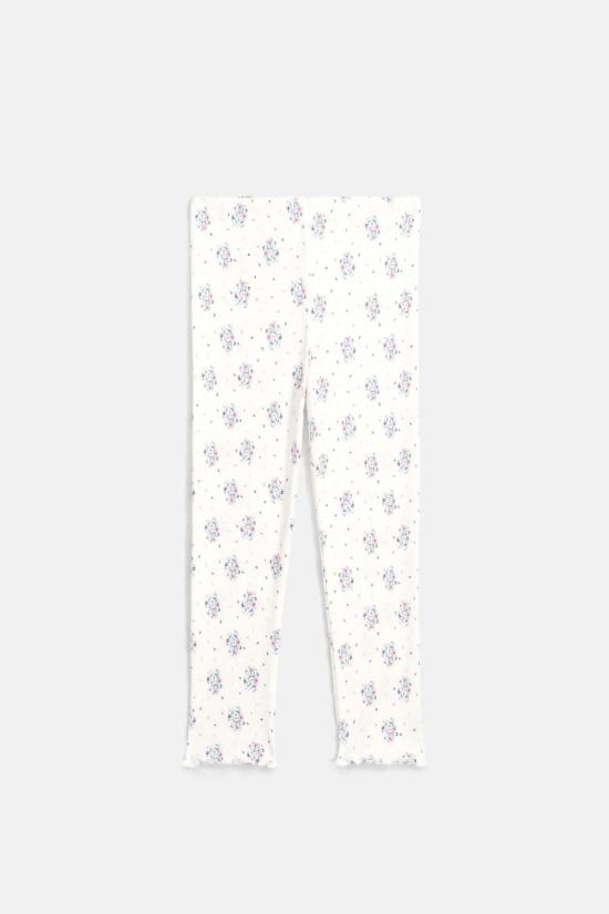  [키즈] 루이스미샤 트레이닝/조거 팬츠 루이스 미샤 아난두 아동, 크림 플라워 듄 레깅스 착용 - LOUISE MISHA