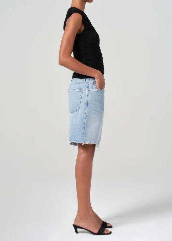  에이골디 데님 숏팬츠 아골데 인드라 숏 라이트 인디고 - AGOLDE