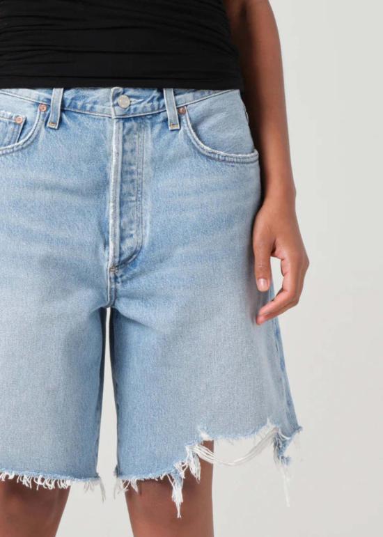  에이골디 데님 숏팬츠 아골데 인드라 숏 라이트 인디고 - AGOLDE