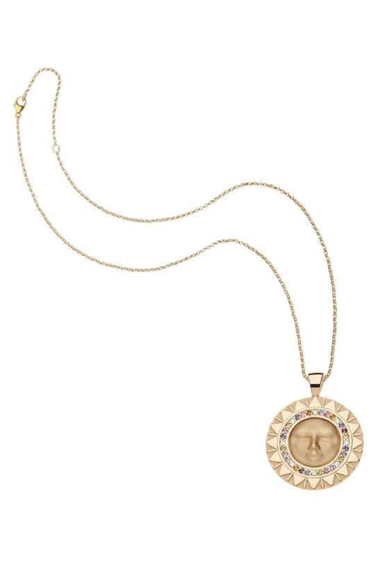  제인 윈 주얼리 목걸이/팬던트 강렬한 불타는 태양 코인 펜던트 목걸이