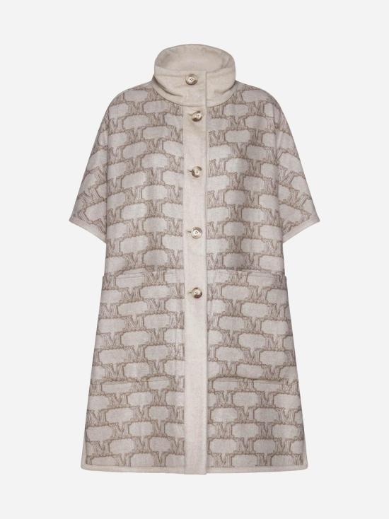  막스마라 코트 막스 마라 제니카 캐시미어 및 울 양면 케이프 베이지