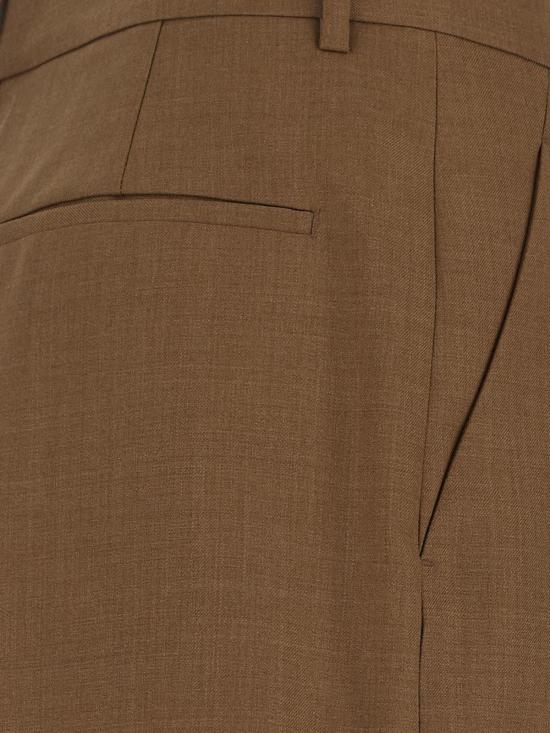  버버리 스트레이트 팬츠 와이드 레그 팬츠 베이지 - BURBERRY