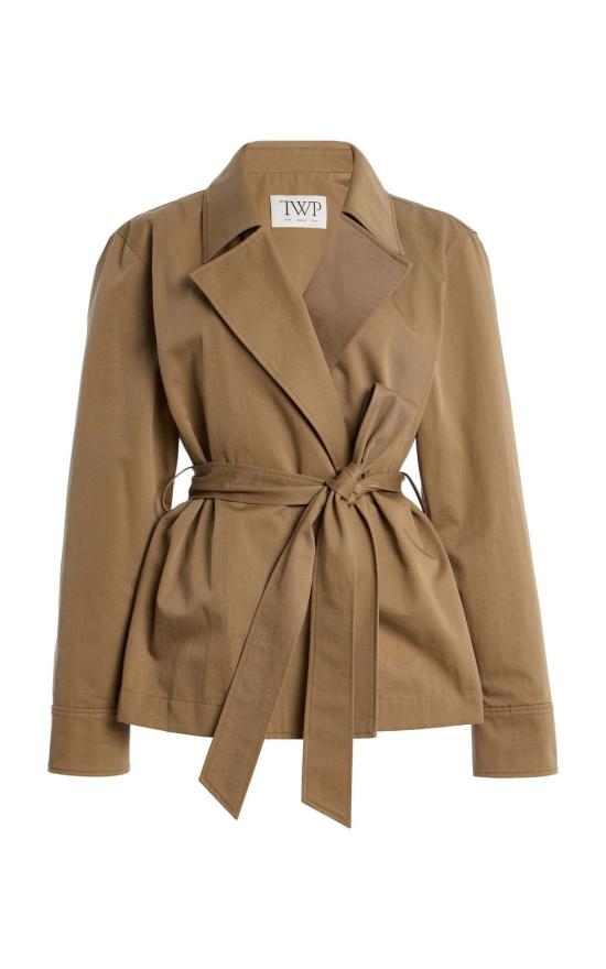  티더블유피 트렌치 코트 Twp Wrap Me Up 치노 트윌  브리티시 카키 - TWP