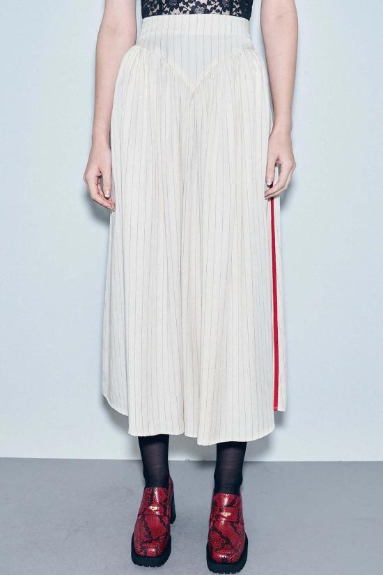  Fashion Brand Company 롱 스커트 패션 브랜드 회사 야구 스트라이프 파크 - FASHION BRAND COMPANY