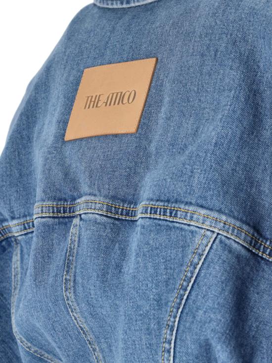  디 아티코 데님 자켓 아티코 롱라인 데님 재킷 라이트 블루 - THE ATTICO