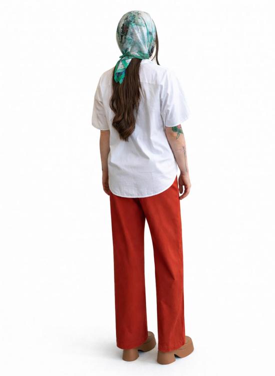  메그 크롭 팬츠 멕 쇼트 오데트 팬츠 파프리카 - MEG