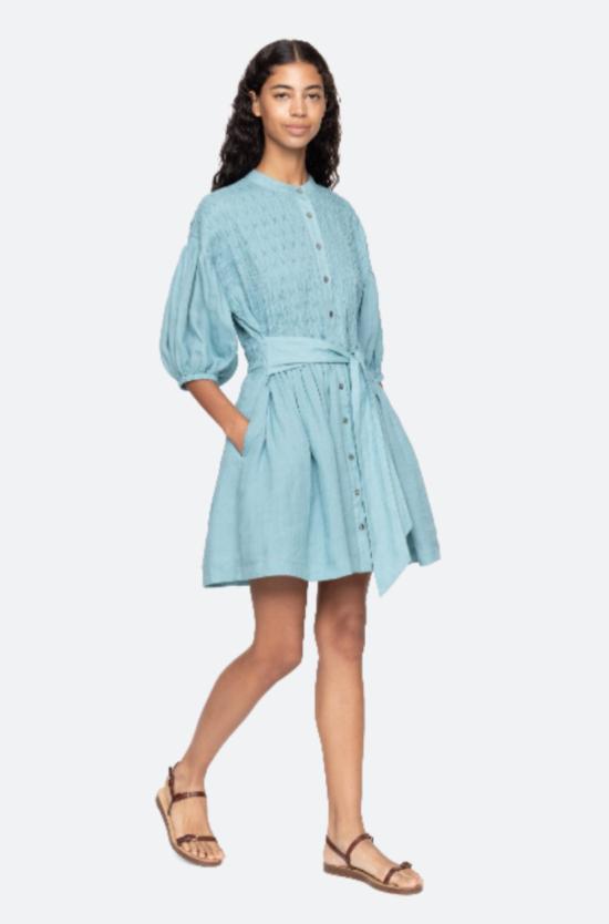  씨뉴욕 숏 원피스 씨 나이 바이올렛 벨티드 미니 드레스 - SEA NY